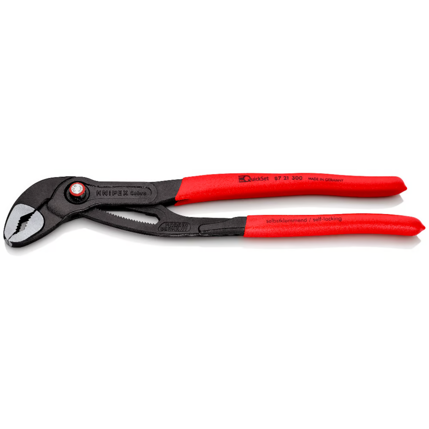 KNIPEX 87 21 300 Pinza de extensión pico de loro Cobra QuickSet 300 mm (12″)