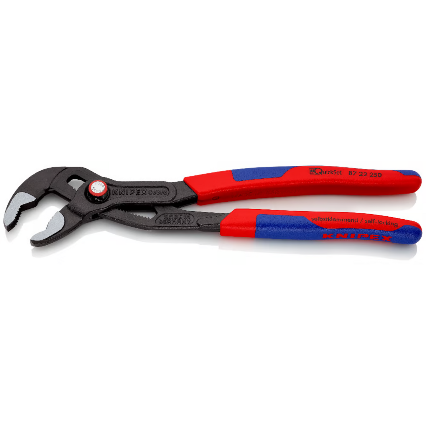 KNIPEX 87 22 250 Pinza de extensión pico de loro Cobra QuickSet 250 mm (10″)