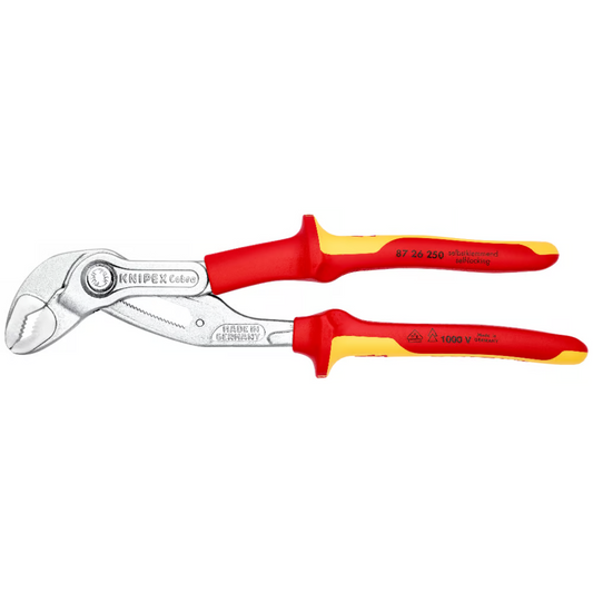 KNIPEX 87 26 250 SB Pinza aislada de extensión pico de loro Cobra 250 mm (10″)
