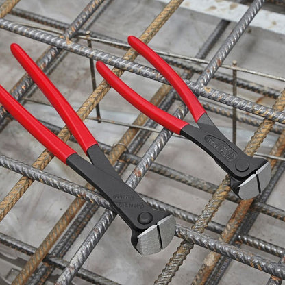 KNIPEX 68 01 180 SB Pinza de corte frontal con mangos de plástico pavonada 180 mm (7.25'')