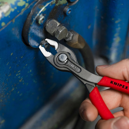 KNIPEX 82 01 150 SB Pinza de mecánico TwinGrip agarre frontal y lateral con mangos de plástico pavonada 150 mm (6'')