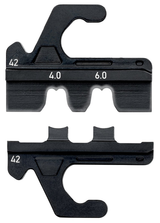 KNIPEX 97 39 42 Mordaza de crimpado para conectores MC4/MC4 EVO 2 de 4/6 mm²