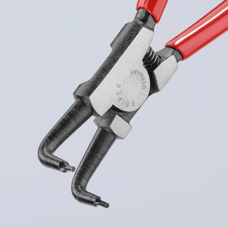 KNIPEX 46 21 A21 SB Pinza para anillos de retención exteriores con puntas ángulo 90° con mangos de plástico pavonada 170 mm (6.75'')