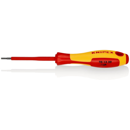 KNIPEX 98 13 20 Desarmador allen aislado 2 mm con mango ergonómico 1000V bruñido 175 mm (6.5'')