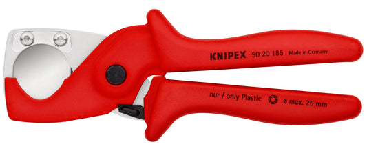 KNIPEX 90 20 185 PlastiCut® Cortatubos para tubos flexibles y de protección de plástico reforzado con fibra de vidrio 185 mm