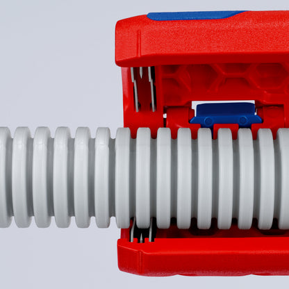 KNIPEX 90 22 02 SB Herramienta para corte de tubos corrugados TwistCut 100 mm (4″)