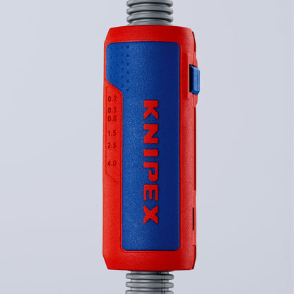 KNIPEX 90 22 02 SB Herramienta para corte de tubos corrugados TwistCut 100 mm (4″)