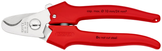 KNIPEX 95 05 165 Tijeras cortacables mangos con revestimiento de plástico con revestimiento de plástico 165 mm