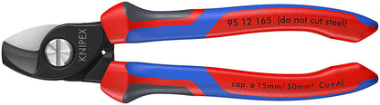 KNIPEX 95 12 165 Cortacables con mangos confort bruñido 179 mm