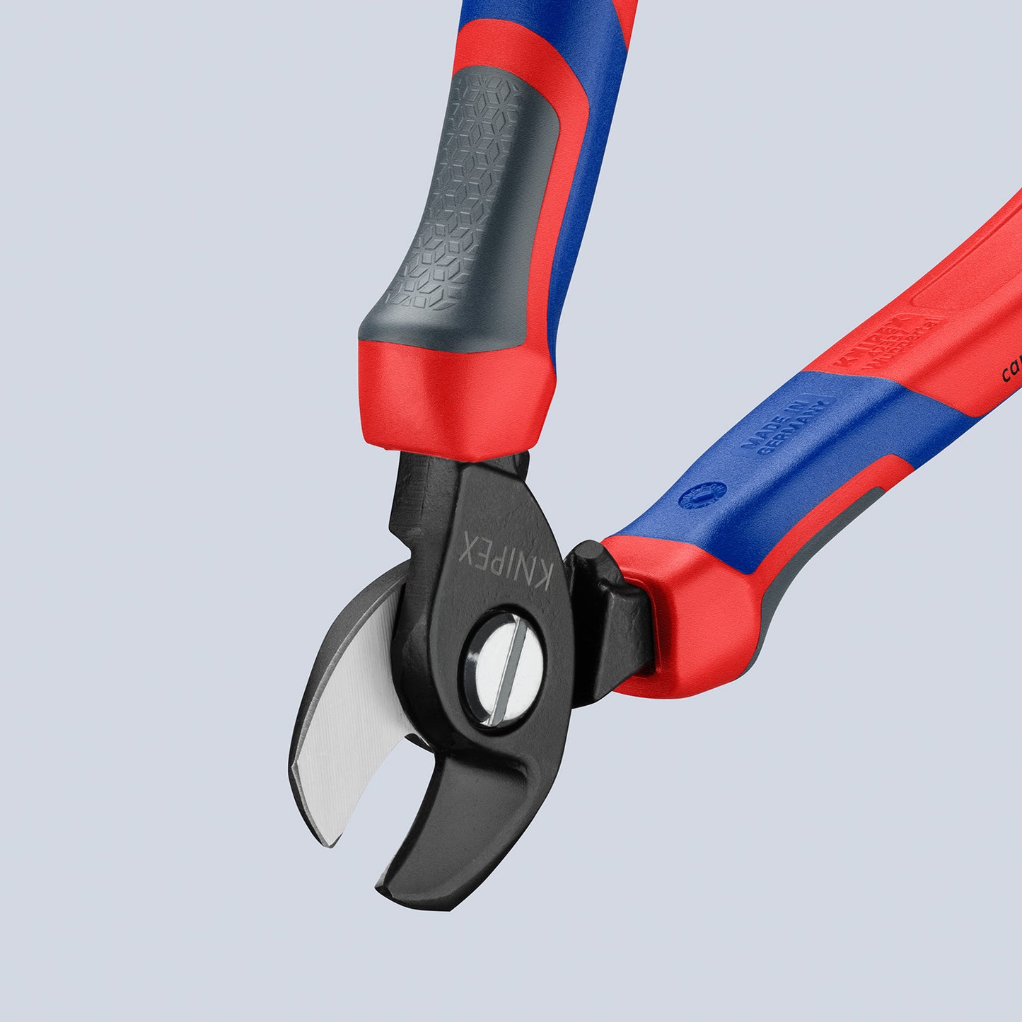 KNIPEX 95 12 165 Cortacables con mangos confort bruñido 179 mm