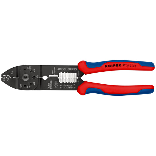 KNIPEX 97 21 215 B Pinza crimpadora universal 230 mm (9")