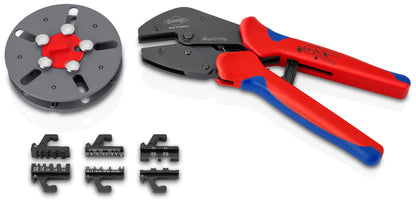 KNIPEX 97 33 03 MultiCrimp® Crimpadora con cargador de mordazas  250 mm