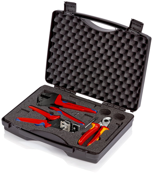 KNIPEX 97 91 01 Maleta de herramientas para sistemas fotovoltaicos 1 x 12 12 11, 1 x 95 16 165, 1 x 97 43 200