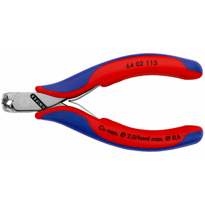 KNIPEX 64 02 115 SB Pinza de corte frontal para electrónica 115 mm