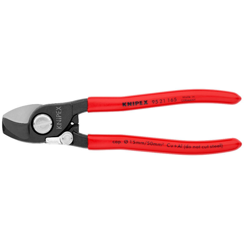 KNIPEX 95 21 165 SB Tijeras cortacables con muelle de apertura 165 mm