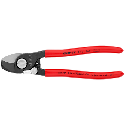 KNIPEX 95 21 165 SB Tijeras cortacables con muelle de apertura 165 mm