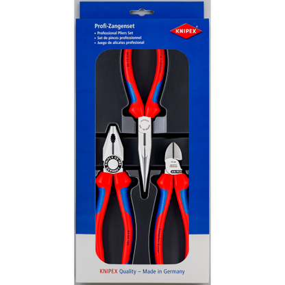 KNIPEX 00 20 11 Juego de pinzas 3pzs