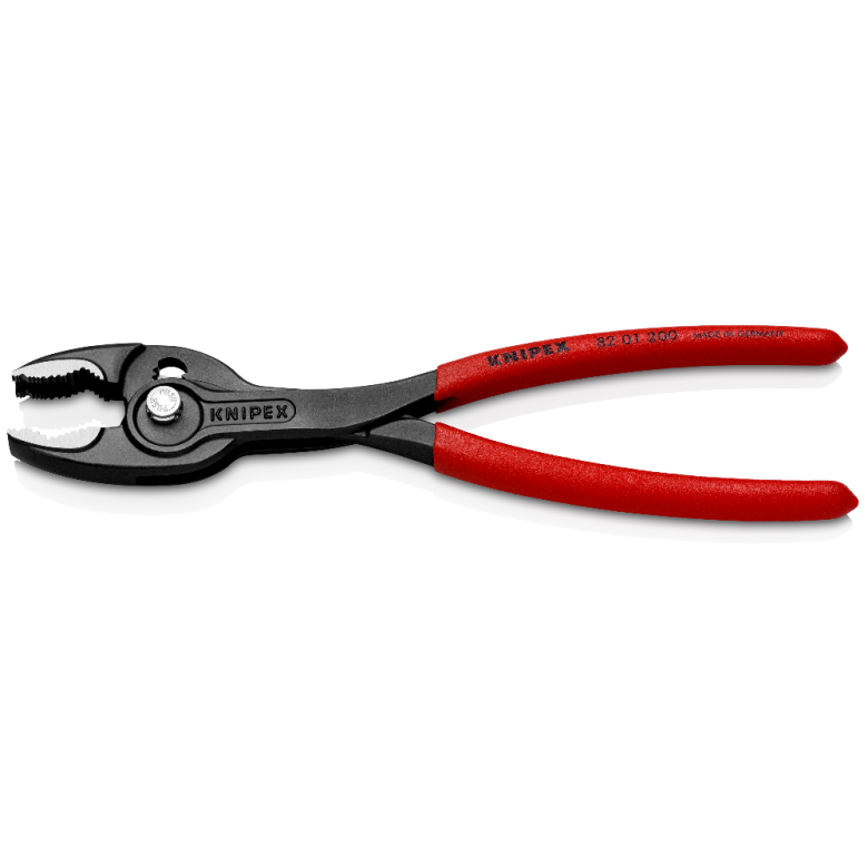 KNIPEX 82 01 200 SB Pinza de agarre frontal ajustable TwinGrip 200 mm