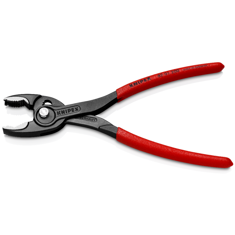 KNIPEX 82 01 200 SB Pinza de agarre frontal ajustable TwinGrip 200 mm