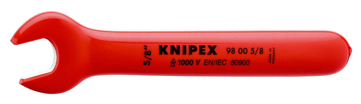 KNIPEX 98 00 5/8″ Llave española aislada 1000V 5/8'' cromada 165 mm (6.5'')