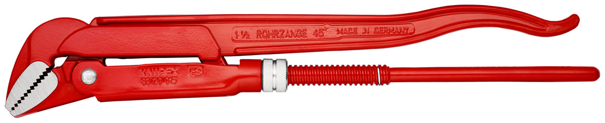 KNIPEX 83 20 015 Llave para tubos de bocas de 45° recubierto de pintura pulverizada, roja 430 mm