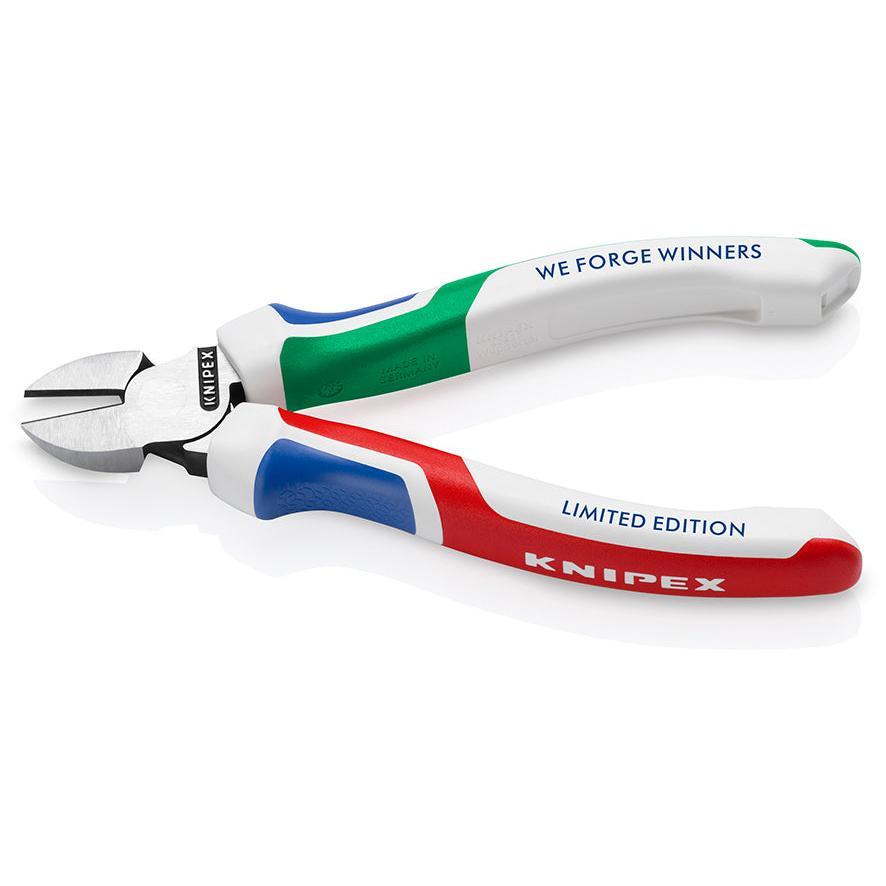 KNIPEX 70 02 160 S8 Pinzas de corte diagonal WE FORGE WINNERS con mangos ergonómicos pavonada 160 mm (6.25'') - Edición limitada 2026