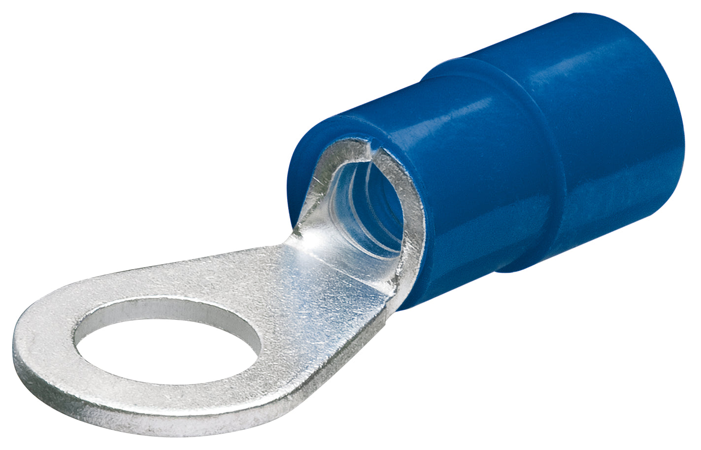 KNIPEX 97 99 176 Terminales aisladas de ojillo color azul para tornillo de 8 mm de diametro cable de 15-13 AWG (1.5 - 2.5 mm²) 100 piezas