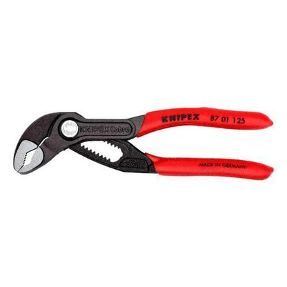 KNIPEX 87 01 125 Pinza de extensión pico de loro Cobra con mangos de plástico pavonada 125 mm (5'')