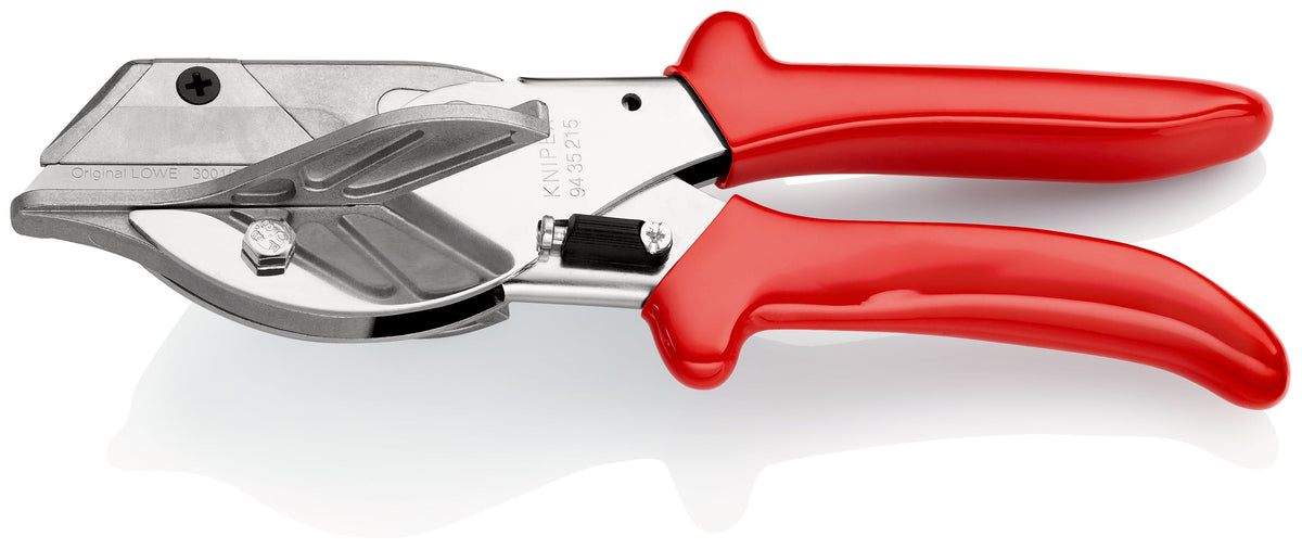 KNIPEX 94 35 215 Corta ingletes Para perfiles de plástico y goma con mangos de plástico cromado 215 mm