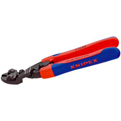KNIPEX 71 22 200 SB Cortapernos compacto CoBolt con ángulo de 20 de alto apalancamiento 200 mm
