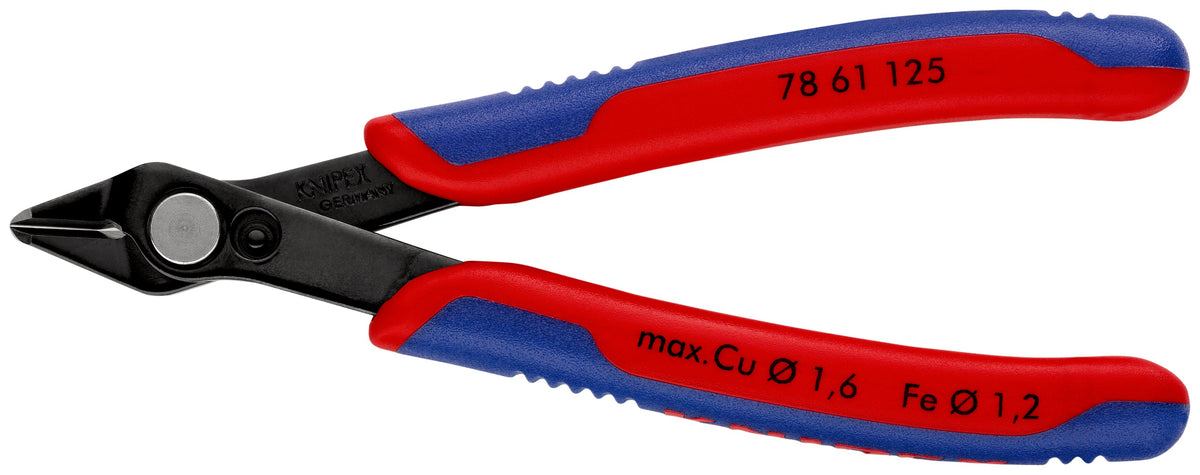 KNIPEX 78 61 125 SB Pinza para electrónica Super Knips con mangos ergonómicos pulida 125 mm (5'')
