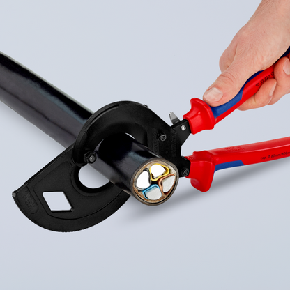 KNIPEX 95 32 320 Cortacables (tipo matraca, 3 velocidades) 320 mm