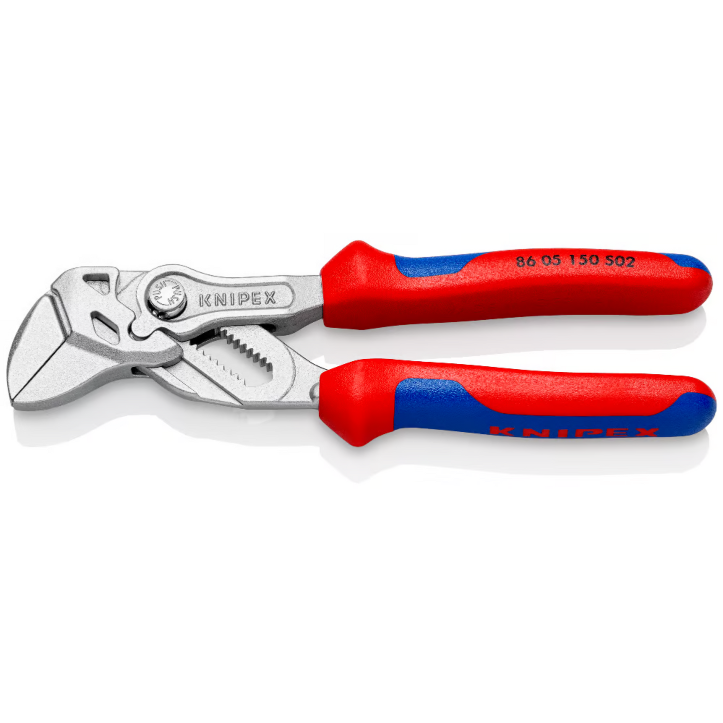 KNIPEX 86 05 150 S02 Pinza de extensión y llave en una sola herramienta con mordazas rugosas 150 mm (6″)