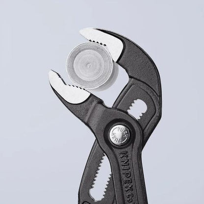 KNIPEX 87 01 250 Pinza de extensión pico de loro Cobra con mangos de plástico pavonada 250 mm (10'')