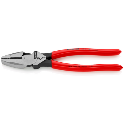 KNIPEX 09 11 240 Pinza de electricista modelo americano con mangos de plástico pavonada 240 mm (9.5″)