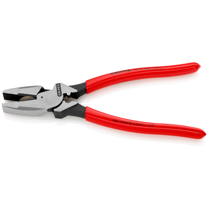 KNIPEX 09 11 240 Pinza de electricista modelo americano con mangos de plástico pavonada 240 mm (9.5″)
