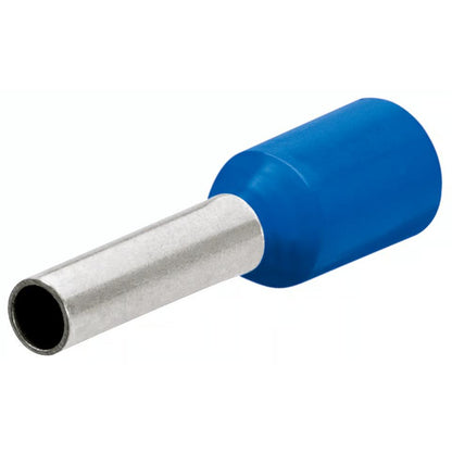 KNIPEX 97 99 354 Terminales aisladas ferrul larga color azul para cable de 13 AWG (2.5 mm²) 200 piezas