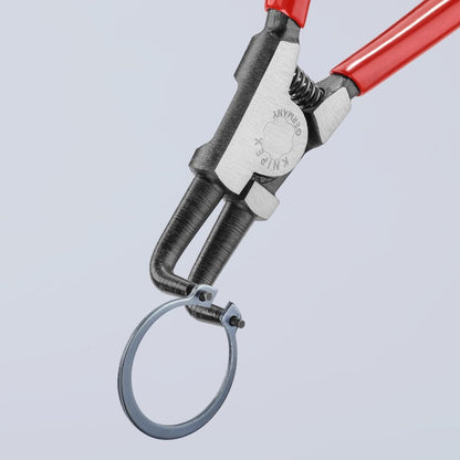 KNIPEX 46 21 A21 SB Pinza para anillos de retención exteriores con puntas ángulo 90° con mangos de plástico pavonada 170 mm (6.75'')