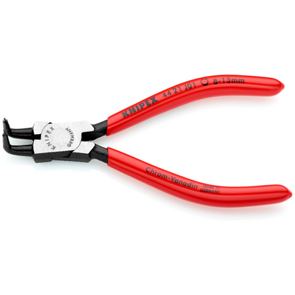 KNIPEX 44 21 J01 SB Pinza para anillos de retención interiores con puntas ángulo 90° con mangos de plástico pavonada 130 mm (5'')