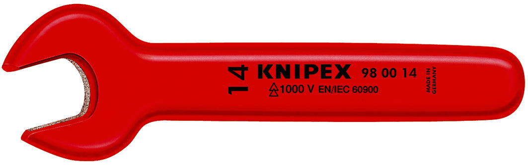 KNIPEX 98 00 22 Llave española aislada 1000V 22 mm cromada 190 mm (7.5'')