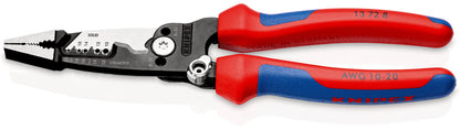 KNIPEX 13 72 8 Pinza pelacables multifunción versión americana con mangos ergonómicos pavonada 200 mm (8″)