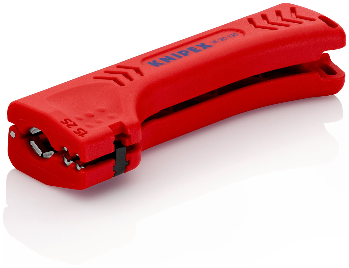 KNIPEX 16 90 130 SB Pelacables universal para cables de construcción e industria de plástico reforzado con fibra de vidrio 130 mm (5″)