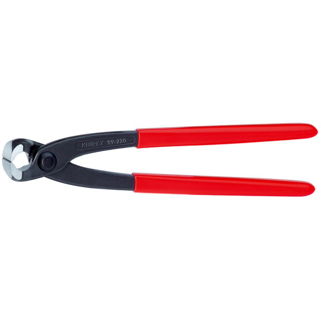 KNIPEX 99 01 220 SB Tenaza para amarre de varilla con mangos de plástico pavonada 220 mm (8.5'')