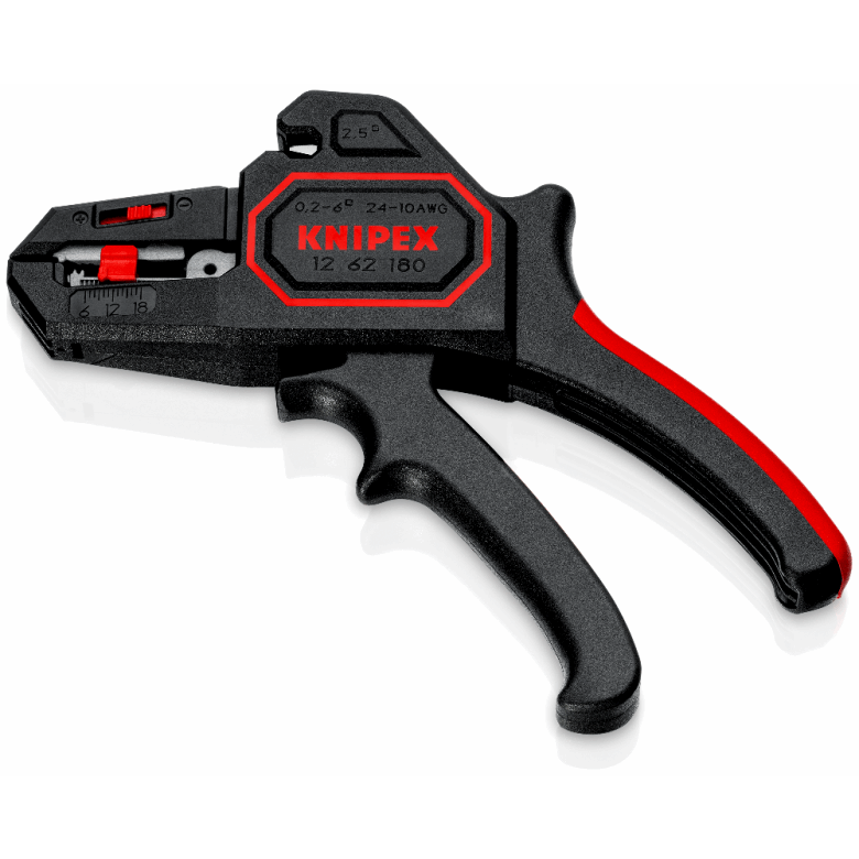 KNIPEX 12 62 180 Pinza pelacables automática ComStrip 24-10 AWG 180 mm (7.25″)