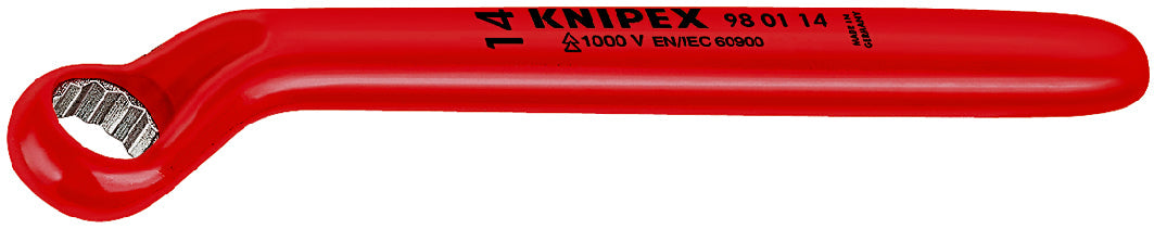 KNIPEX 98 01 17 Llave de estrella acodada aislada 1000V 17 mm cromada 200 mm (8'')