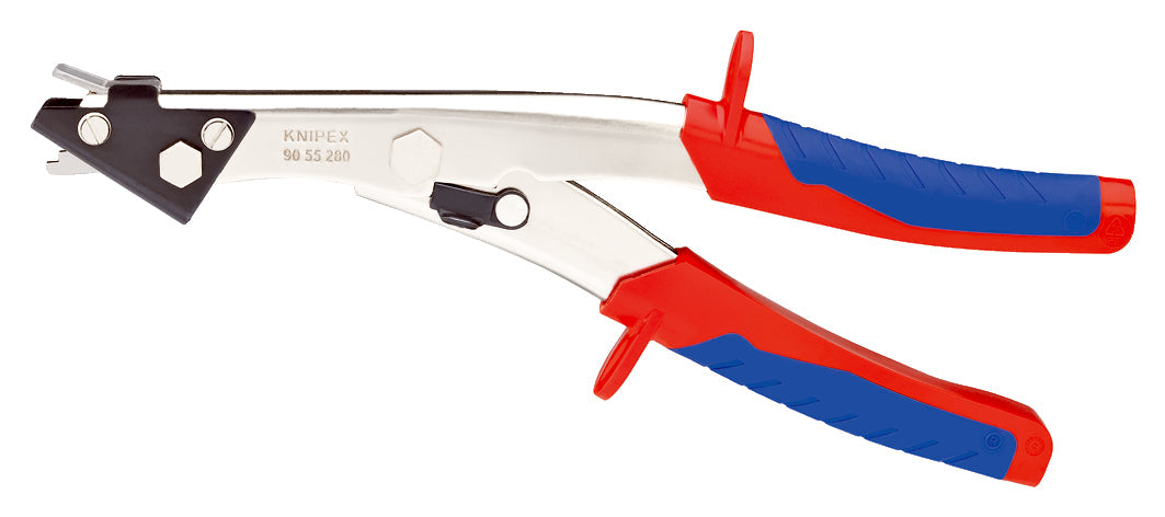 KNIPEX 90 55 280 Cortadora para chapa con mangos en dos componentes Niquelado 280 mm