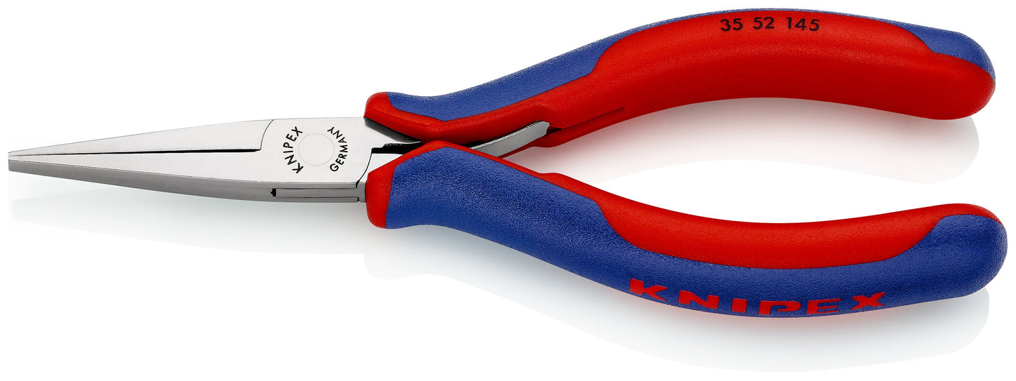 KNIPEX 35 52 145 Pinza de punta plana para electrónica con mangos ergonómicos pulido espejo 145 mm (5.75'')