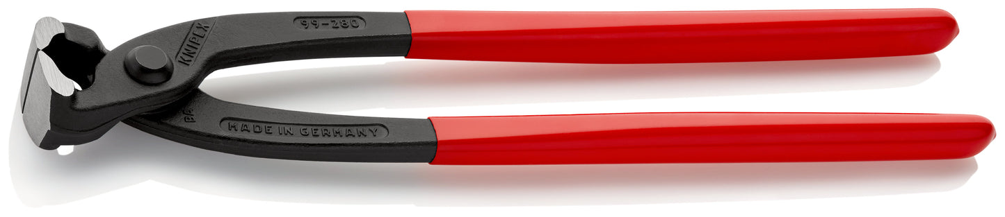 KNIPEX 99 01 280 SB Pinzas para armadores (Pinzas Rabitz o de trenzador) recubierto de plástico acabado pavonado 280 mm