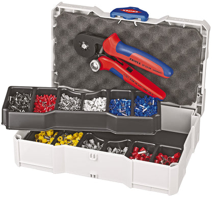 KNIPEX 97 90 09 Pinza crimpadora con surtido de punteras
