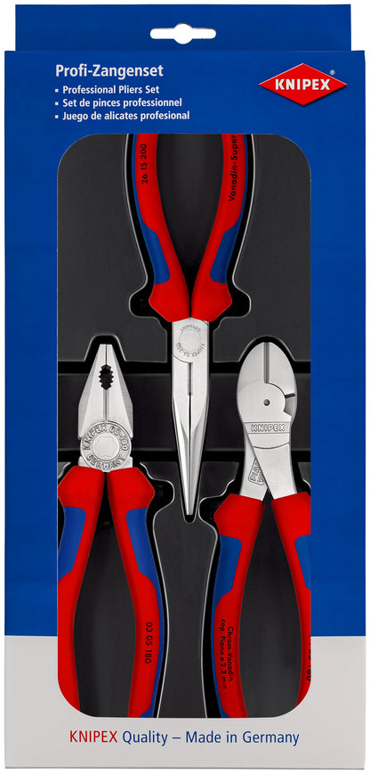 KNIPEX 00 20 11 V01 Kit de herramientas de pinzas 3 piezas